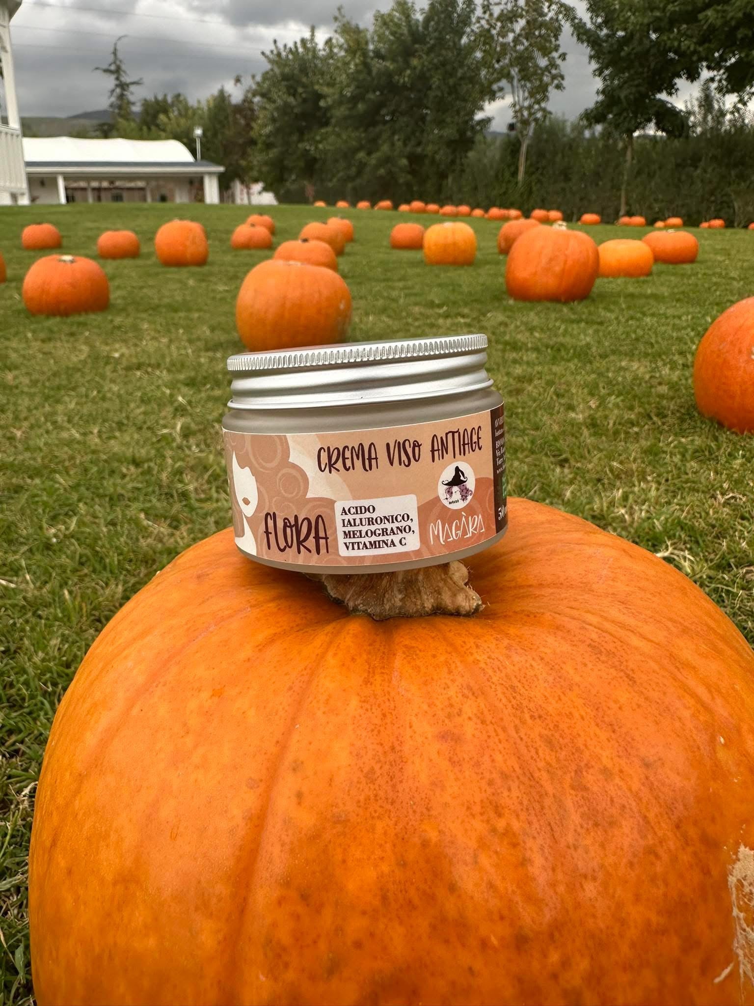 Flora - Crema viso antiage dal profumo di biscotti