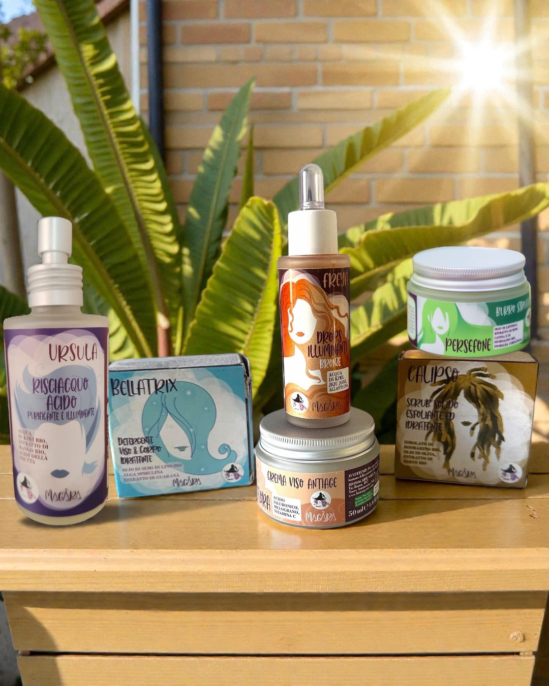 Skincare viso con i prodotti Magara