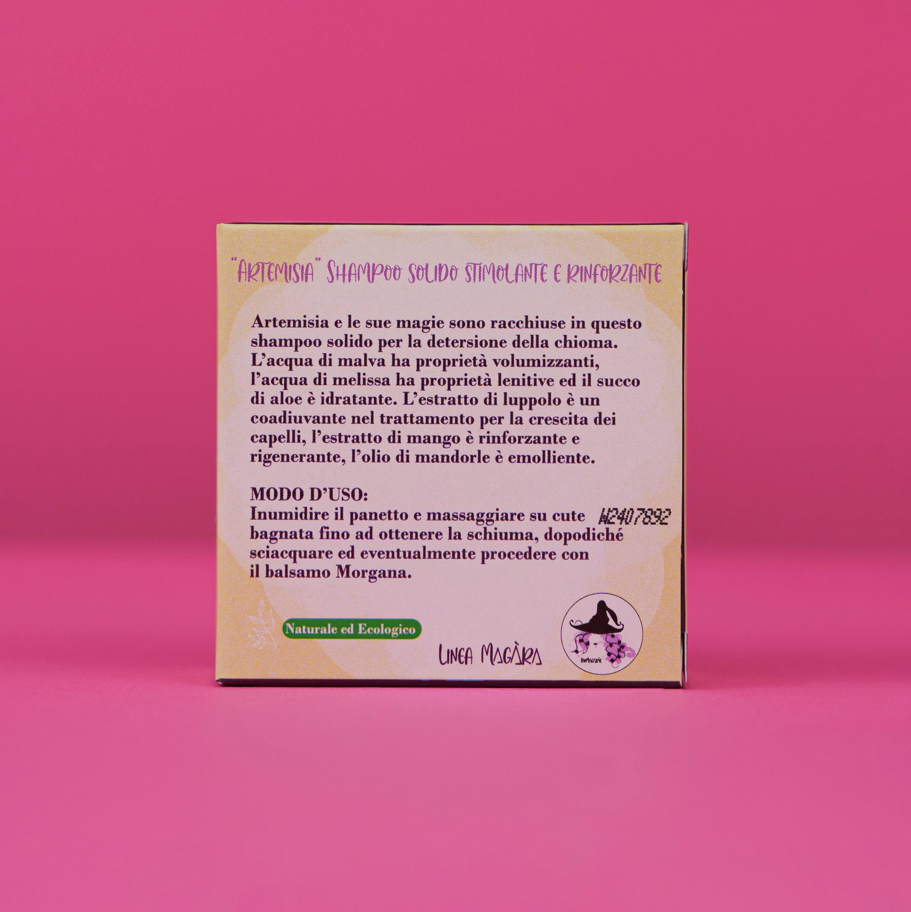 MAGARA - Artemisia, shampoo solido stimolante e rinforzante