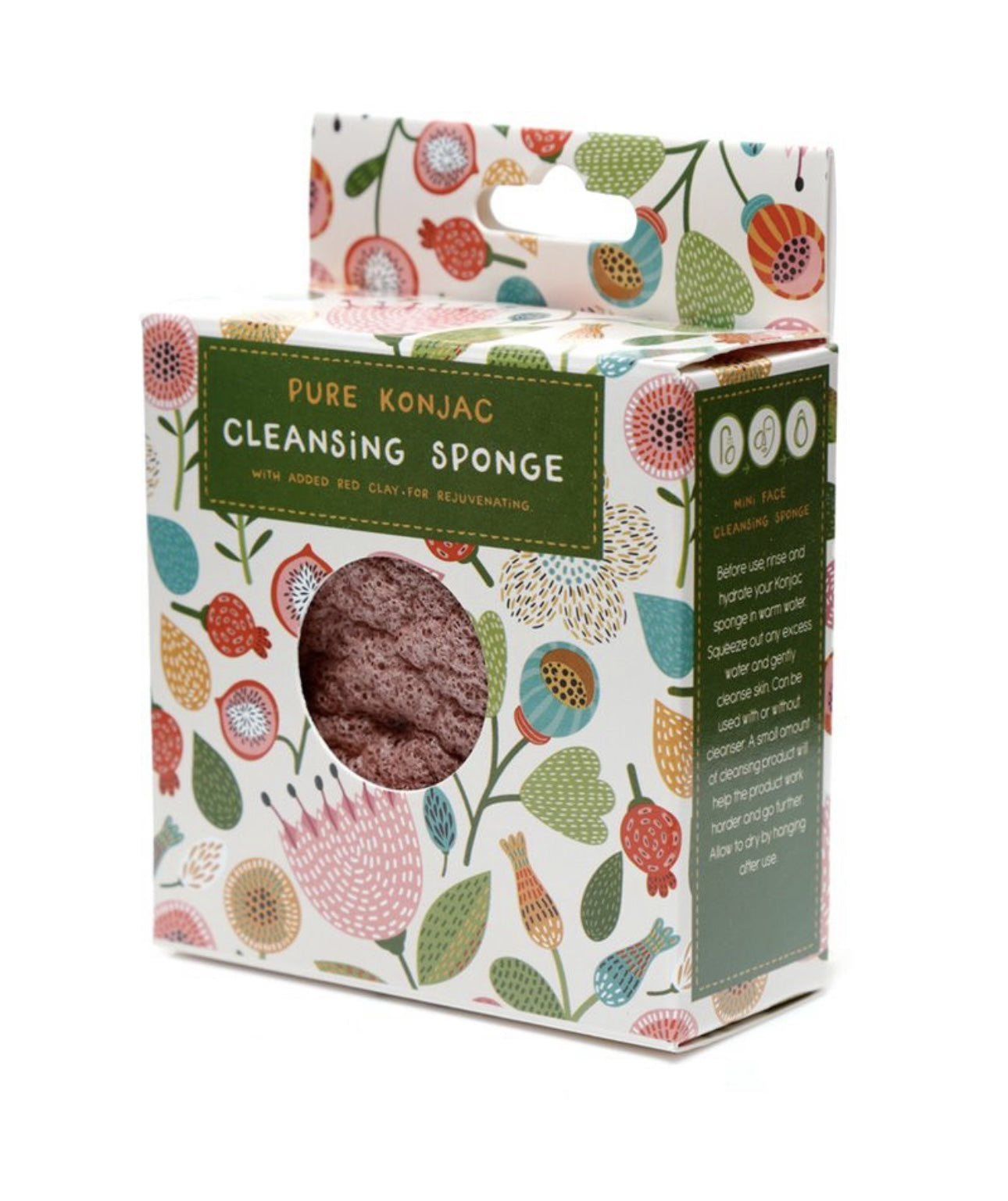 Spugna konjac con argilla rossa