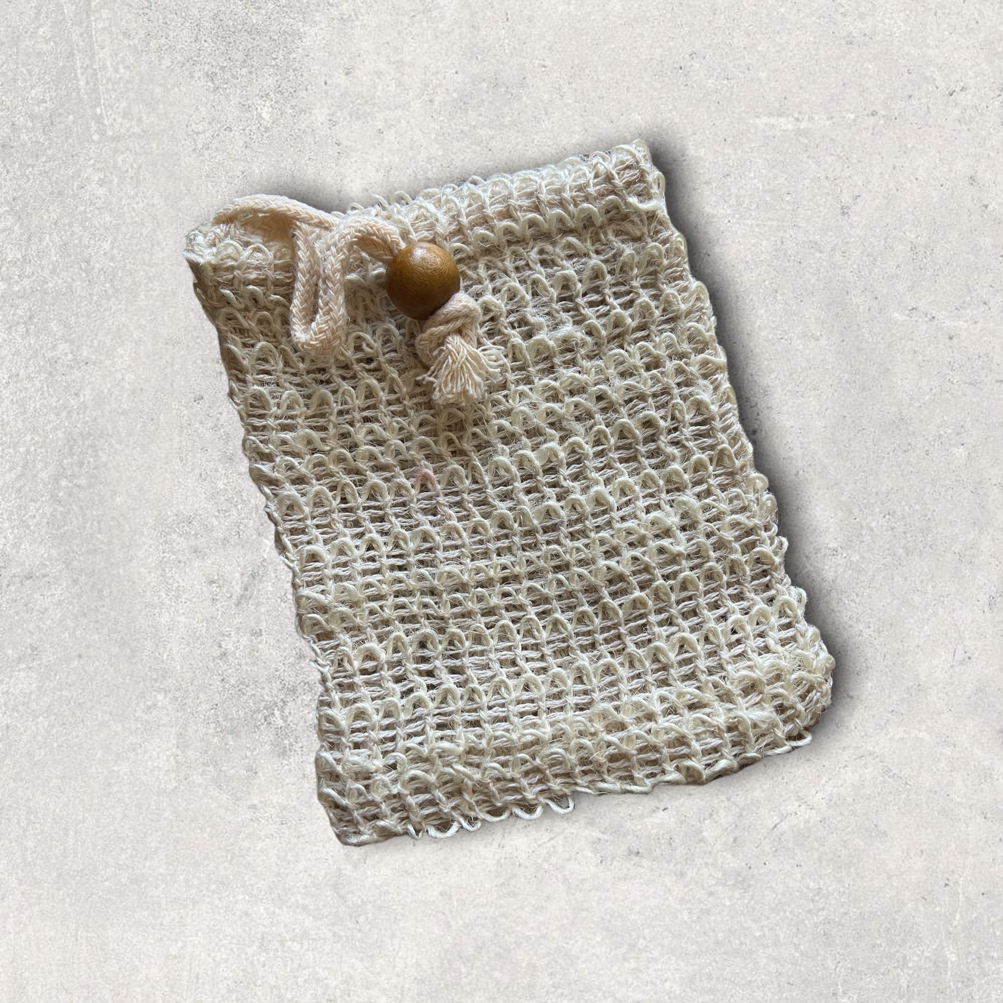 Sacchetto di sisal naturale porta solidi